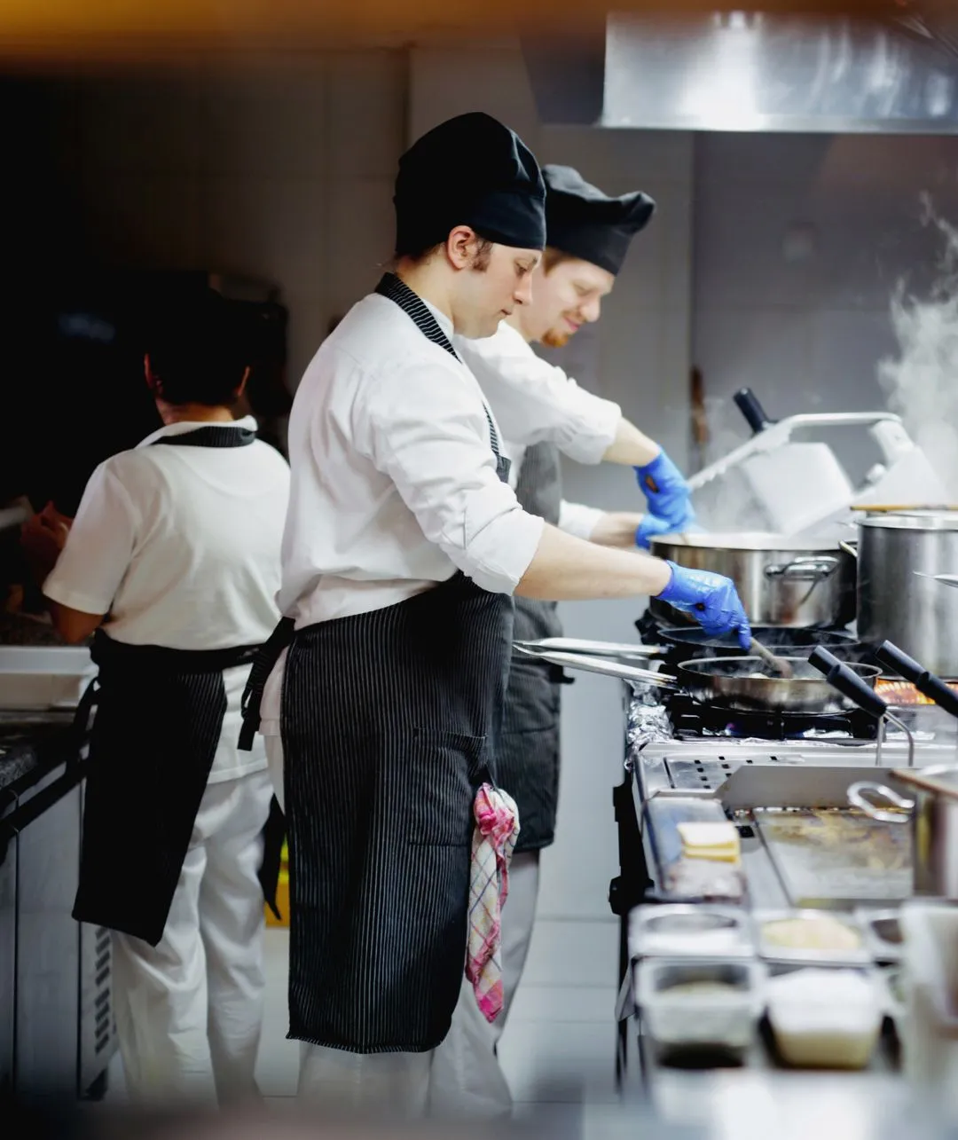 A busy day at kitchen